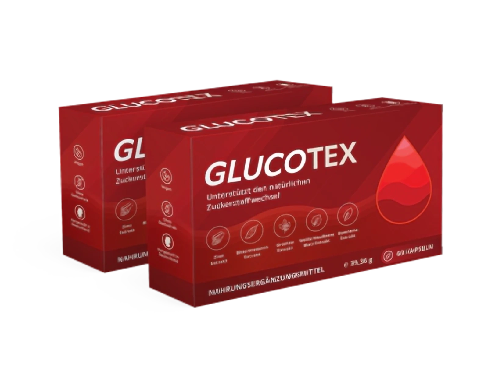 Zwei Dosen Glucotex Blood